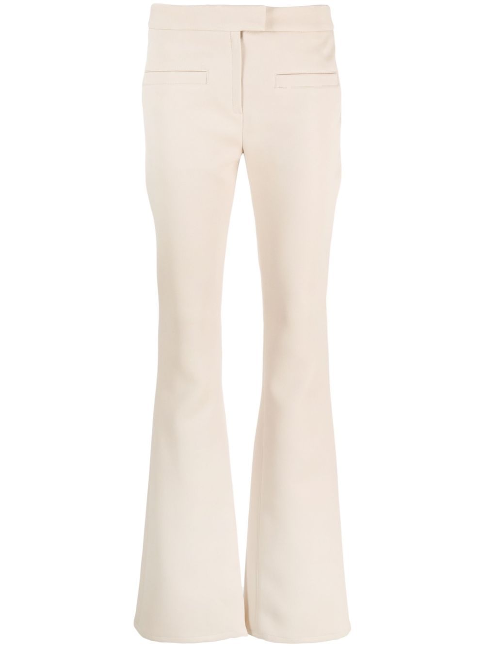 Courrèges mid-rise flared trousers - Neutrals von Courrèges