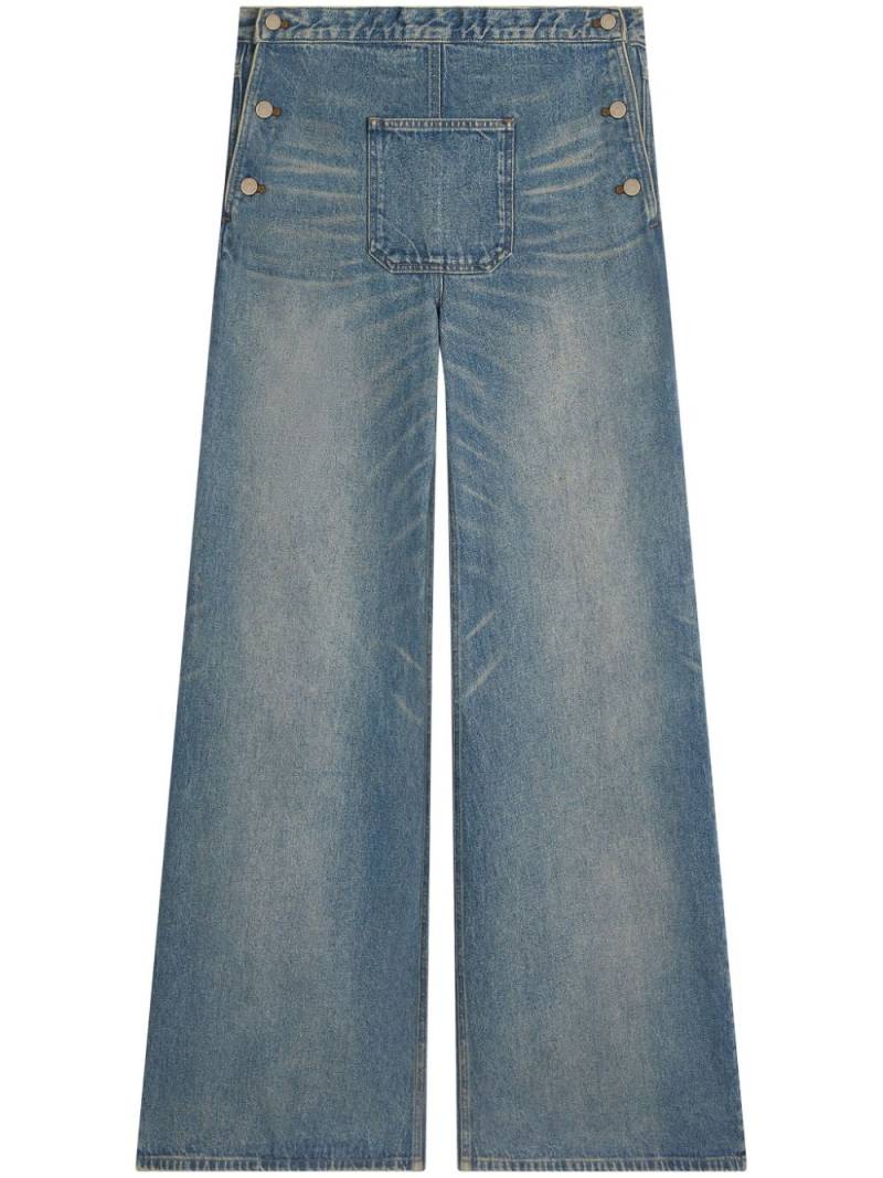 Courrèges mid-rise wide-leg jeans - Blue von Courrèges