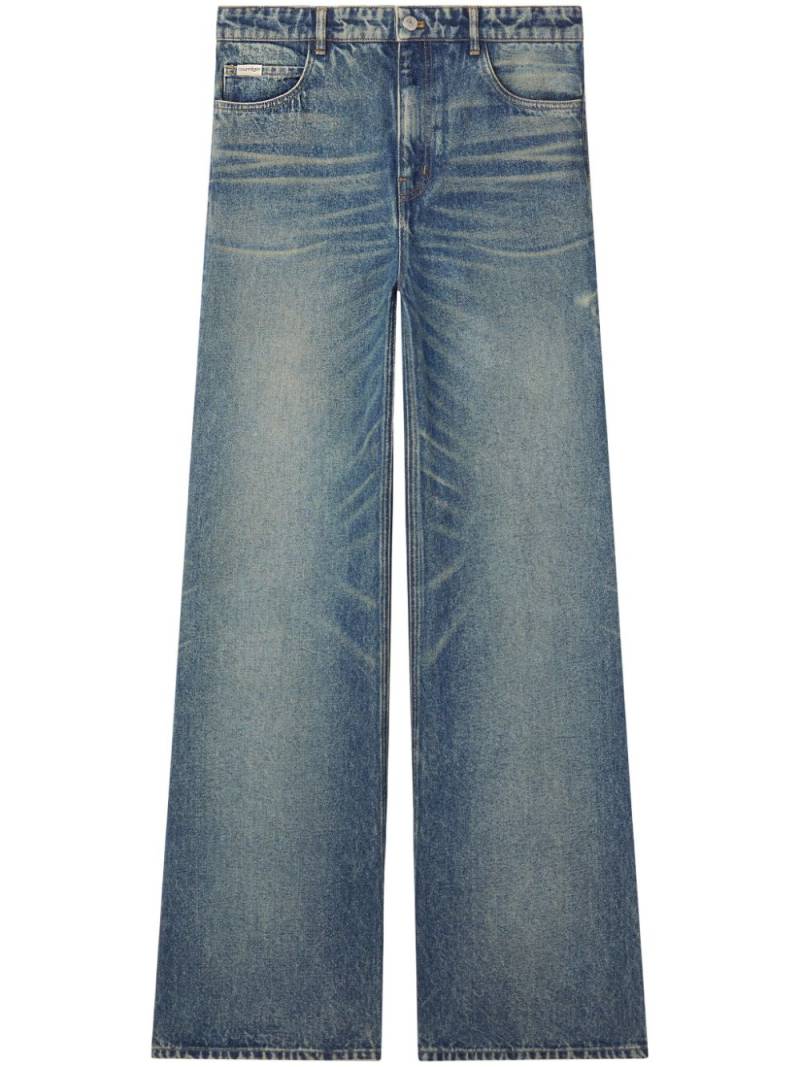 Courrèges mid-rise wide-leg jeans - Blue von Courrèges