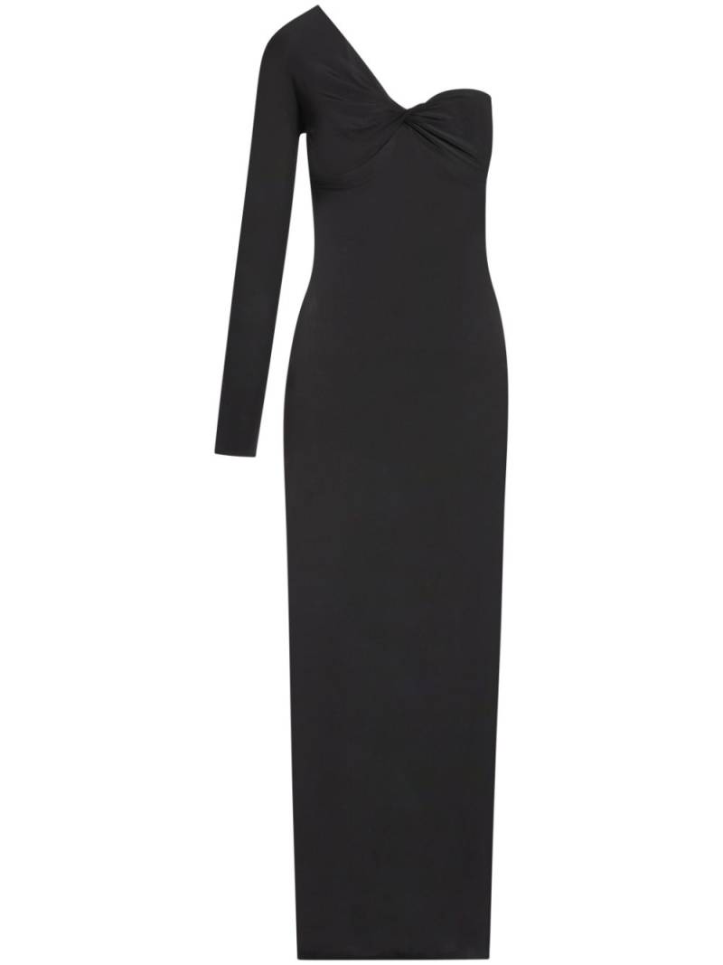 Courrèges one-shoulder maxi dress - Black von Courrèges