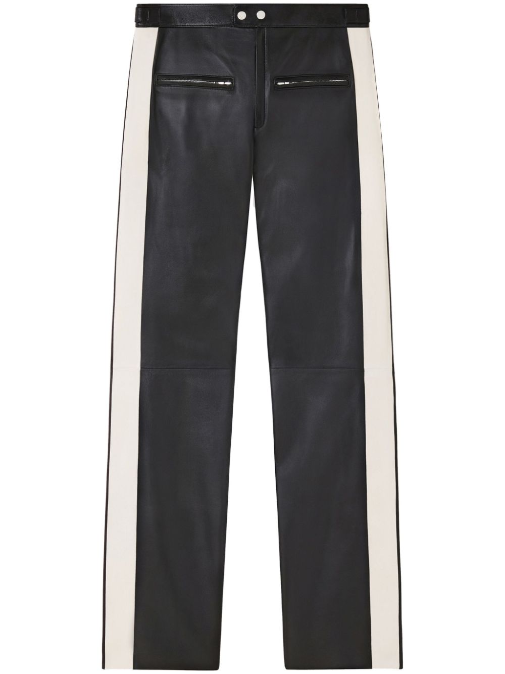 Courrèges panelled leather pants - Black von Courrèges