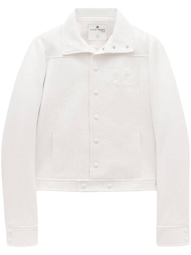 Courrèges press-stud cropped jacket - White von Courrèges