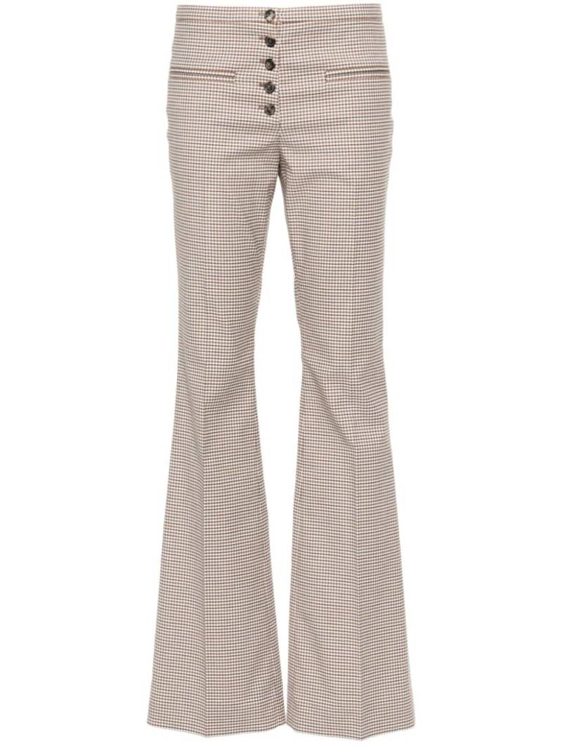 Courrèges tailored checked trousers - White von Courrèges