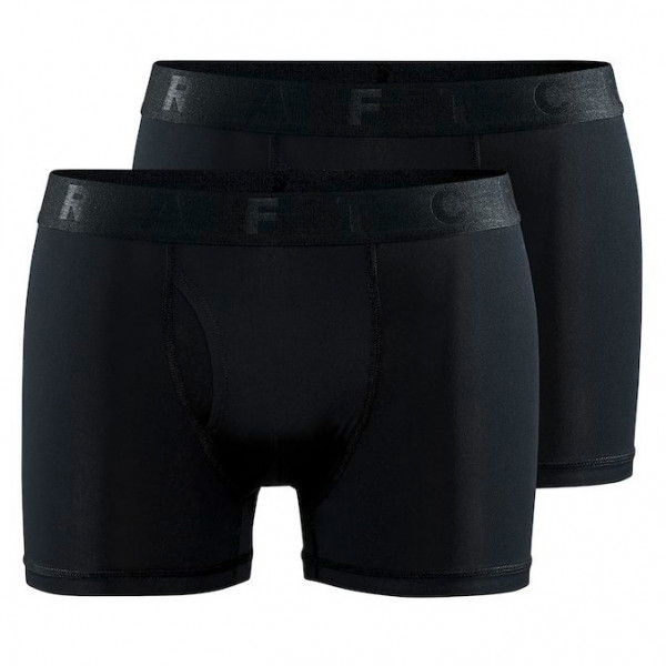 Craft - Core Dry Boxer 3-Inch 2-Pack - Kunstfaserunterwäsche Gr L;M;S;XL;XXL schwarz von Craft