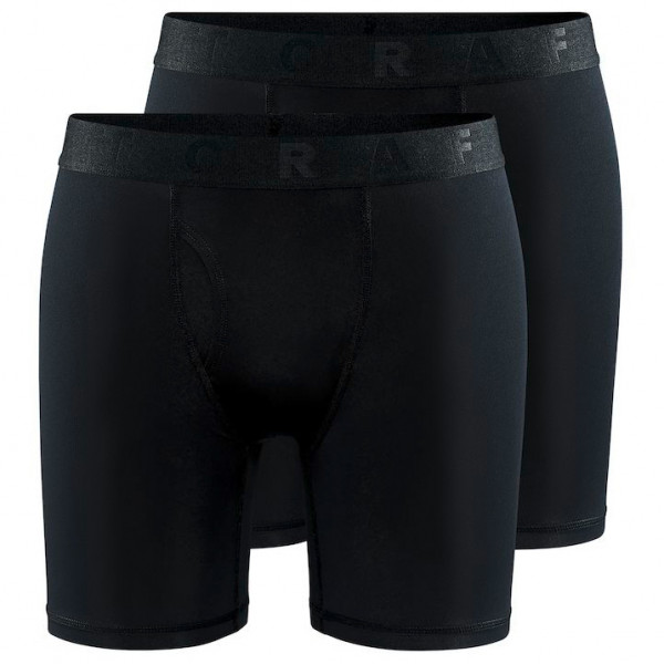 Craft - Core Dry Boxer 6-Inch 2-Pack - Kunstfaserunterwäsche Gr M;S;XL schwarz von Craft