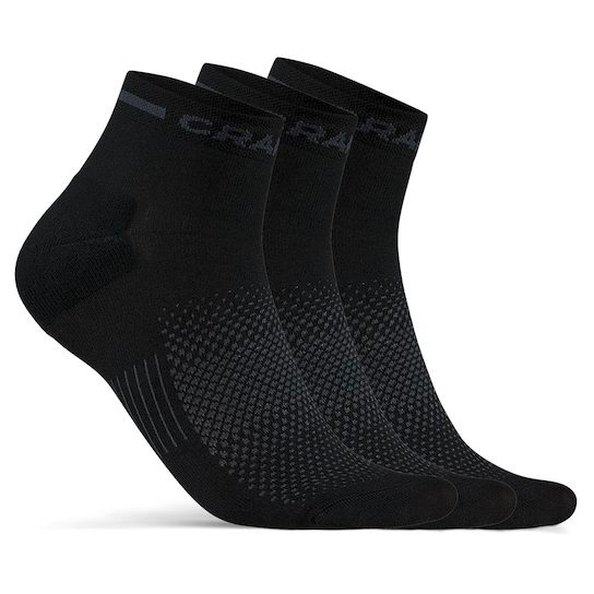 Craft - Core Dry Mid Sock 3-Pack - Velosocken Gr 34-36 schwarz von Craft