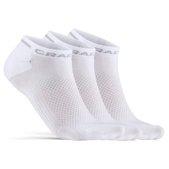 Craft - Core Dry Shafless Sock 3-Pack - Velosocken Gr 34-36 weiß/grau von Craft