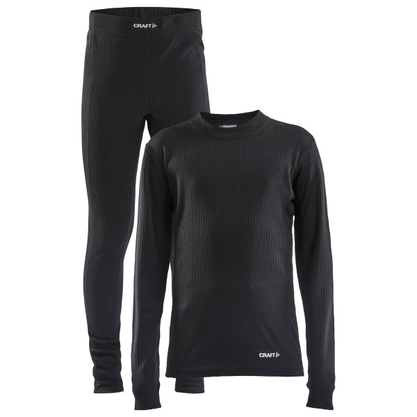 Craft - Kid's Core Dry Baselayer Set - Kunstfaserunterwäsche Gr 110/116 schwarz von Craft