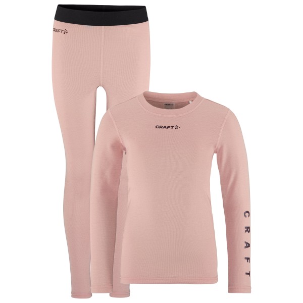 Craft - Kid's Core Warm Baselayer Set - Kunstfaserunterwäsche Gr 122/128 rosa von Craft