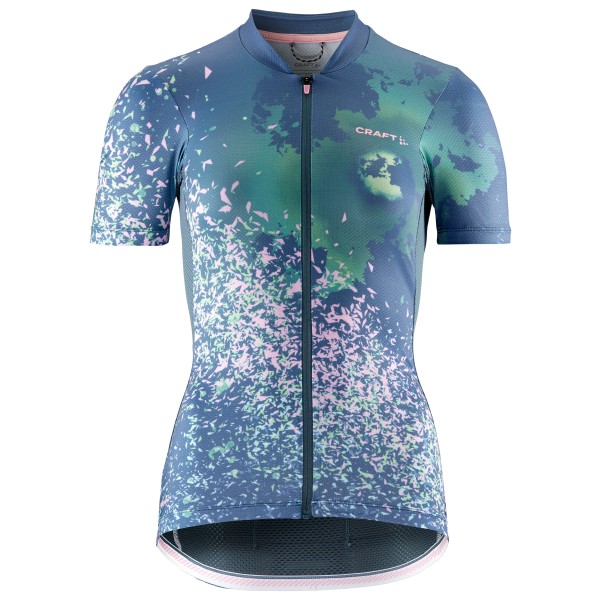 Craft - Women's ADV Endur Graphic Jersey - Velotrikot Gr XL blau von Craft