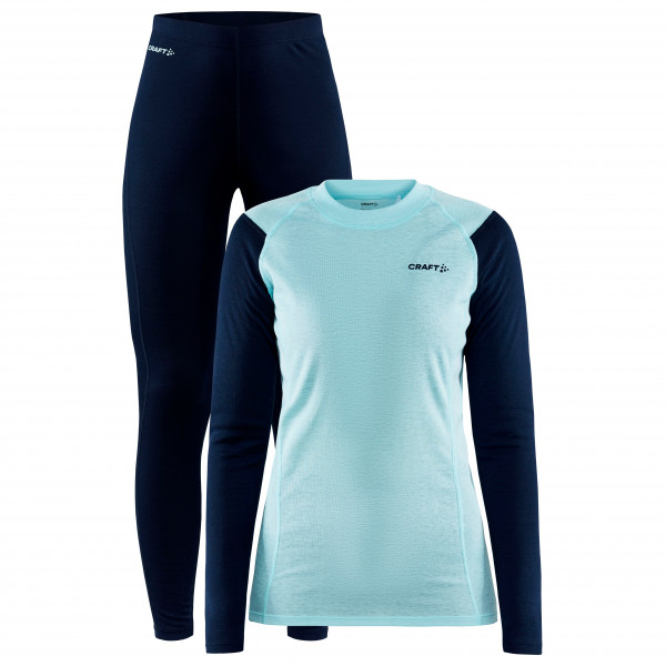 Craft - Women's Core Warm Baselayer Set - Kunstfaserunterwäsche Gr M;S;XL;XS blau;schwarz von Craft