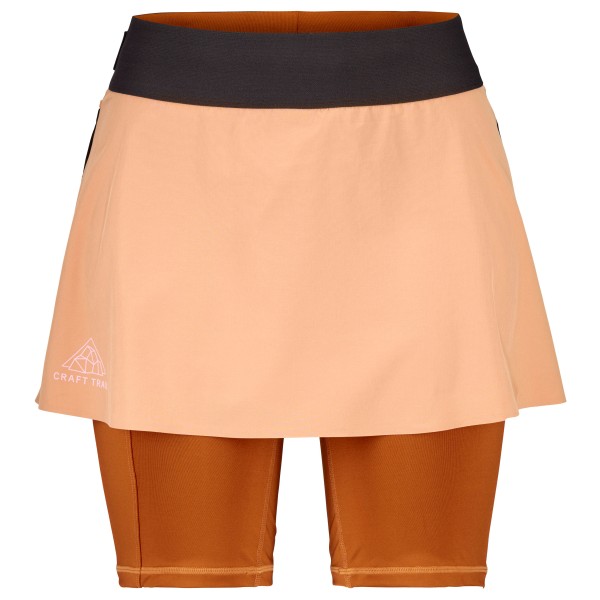 Craft - Women's Pro Trail 2In1 Skirt - Laufshorts Gr M beige von Craft