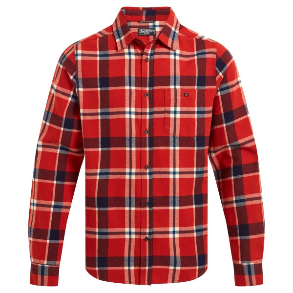 Craghoppers - Gage Long Sleeved Shirt - Hemd Gr L rot von Craghoppers