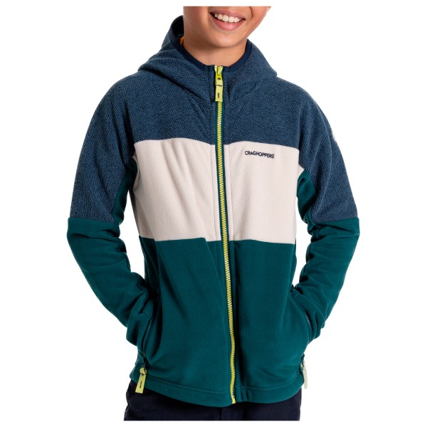 Craghoppers - Kid's Bindloe Kapuzenjacke - Fleecejacke Gr 128 blau von Craghoppers