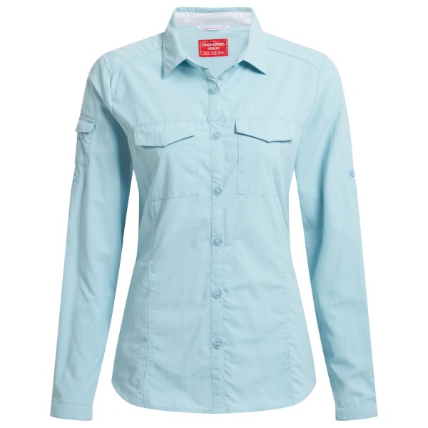 Craghoppers - Women's Nosilife Adventure Langarm Bluse III - Bluse Gr 40 blau von Craghoppers