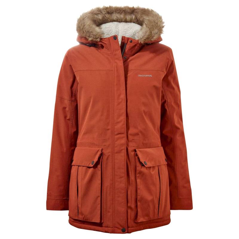 Elison Jacke, Wasserfest Damen Rot Bunt 34 von Craghoppers