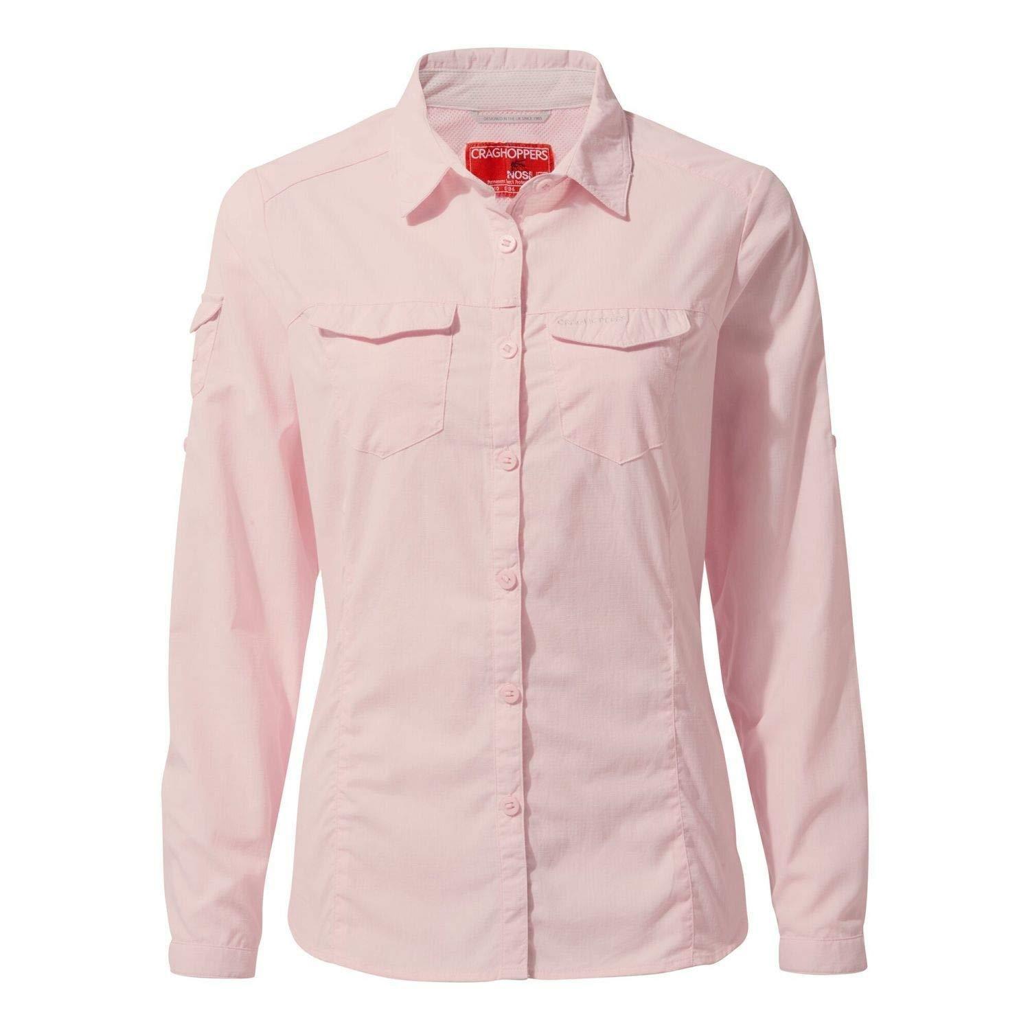 Langarmhemd Nosilife Adventure Ii Damen Pink 36 von Craghoppers