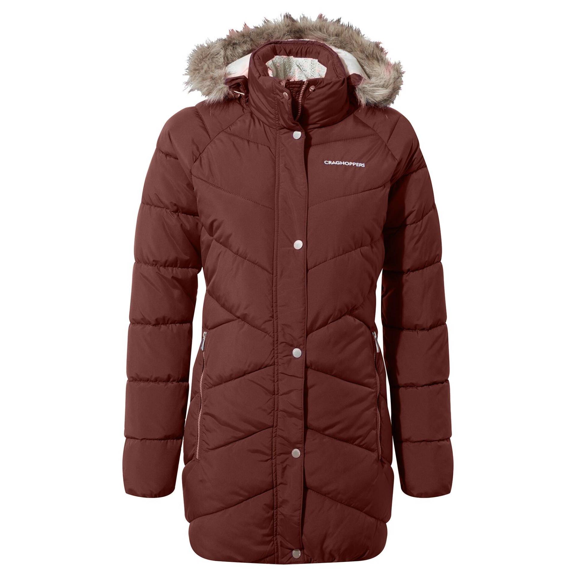 Lisby Steppjacke Damen Weinrot 34 von Craghoppers