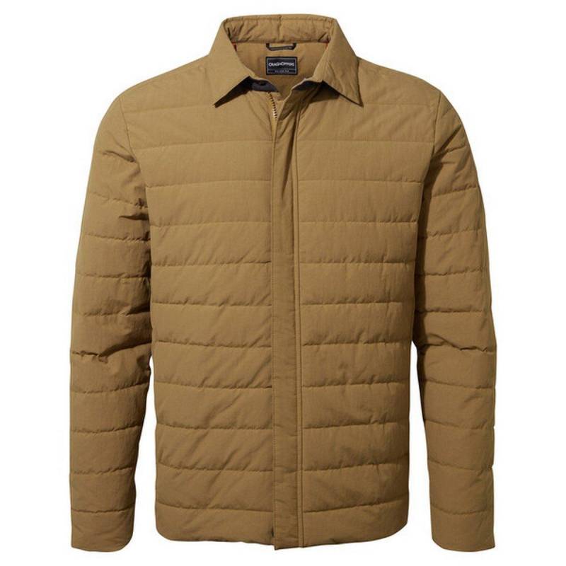 Monmouth Steppjacke Isoliert Herren Braun Leder L von Craghoppers