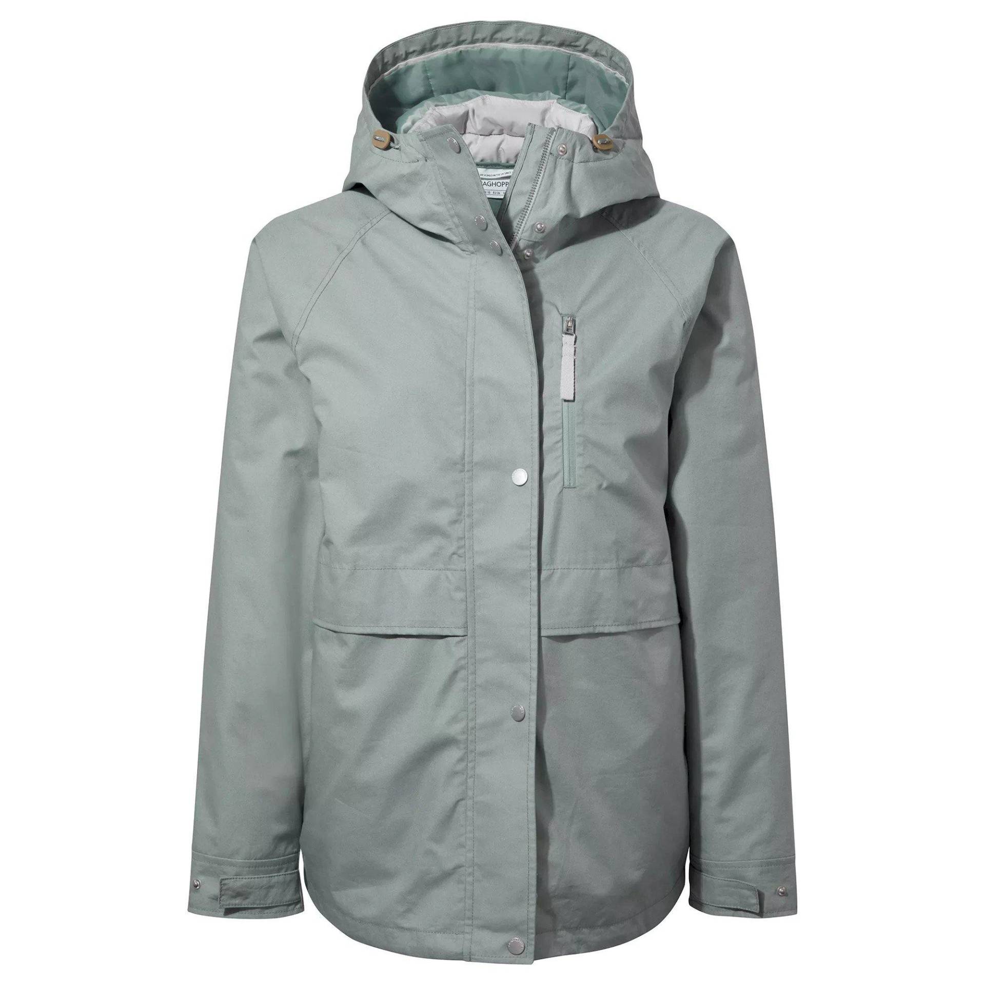 Saltaire Jacke, Wasserfest Damen Platin grau 36 von Craghoppers