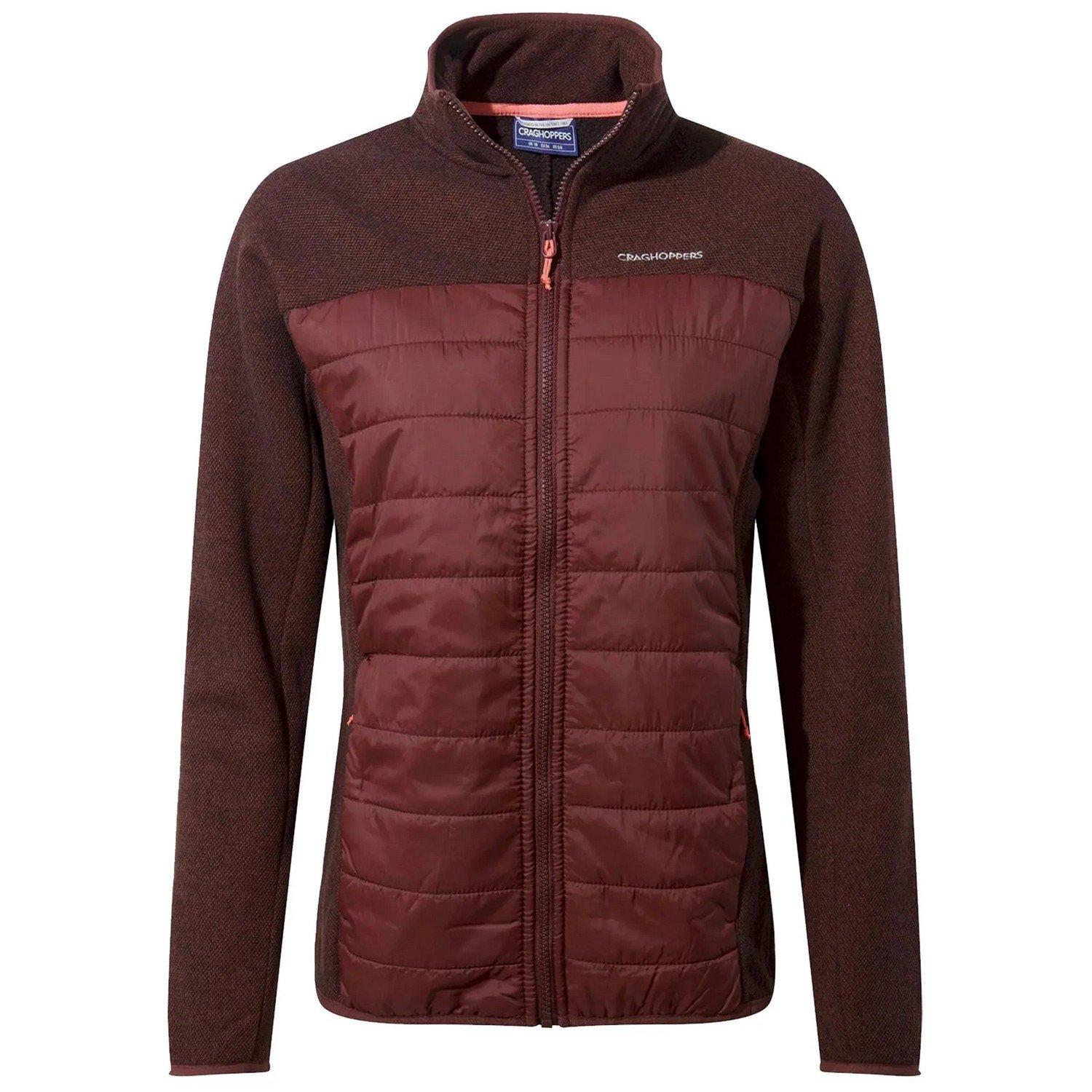 Shanice Steppjacke Hybrid Damen Weinrot 34 von Craghoppers