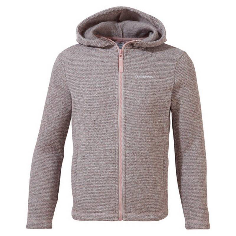 Shiloh Fleecejacke Mit Kapuze Jungen Altrosa 128 von Craghoppers