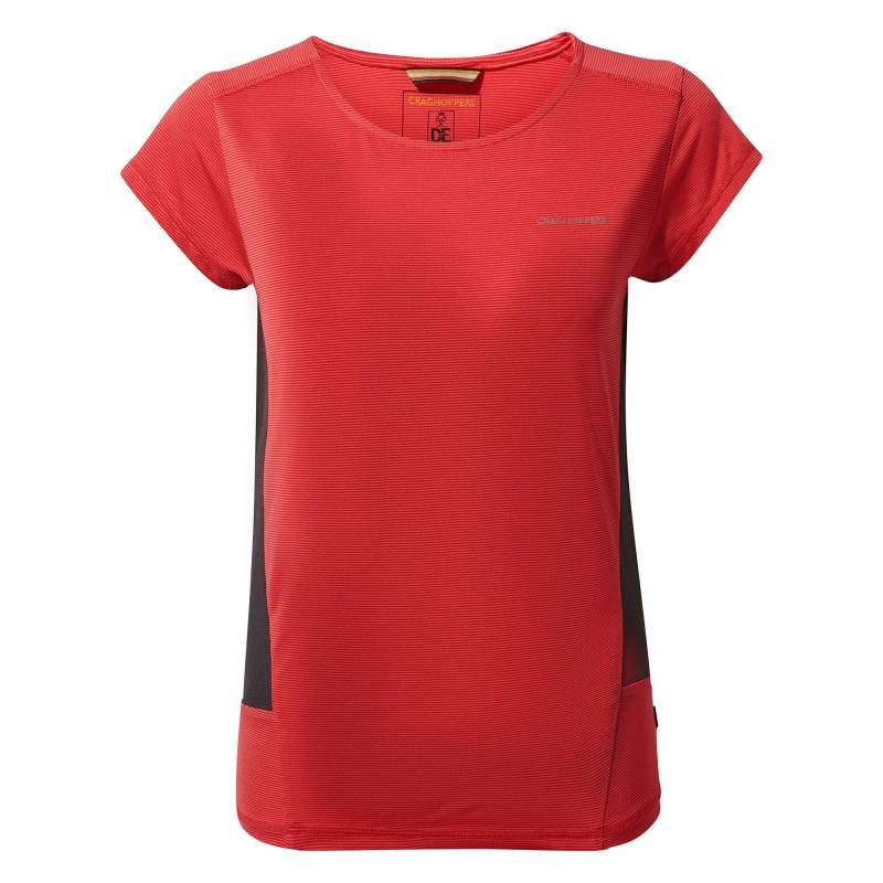 Tshirt Atmos Kurzärmlig Damen Rot Bunt 38 von Craghoppers