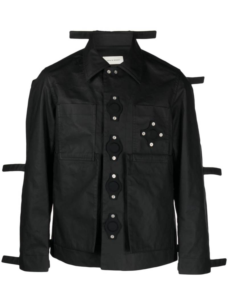 Craig Green Tab eyelet strings bomber jacket - Black von Craig Green