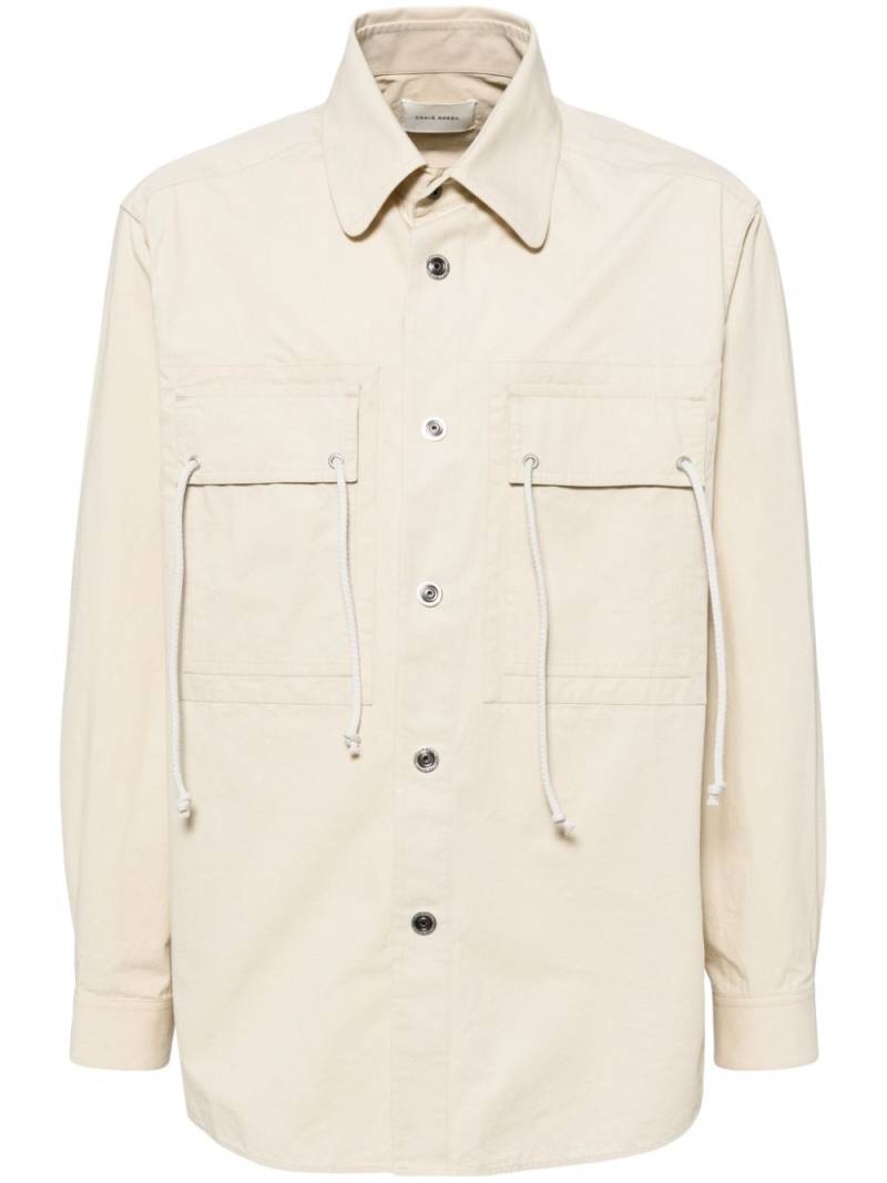 Craig Green flap-pocket poplin shirt - Neutrals von Craig Green