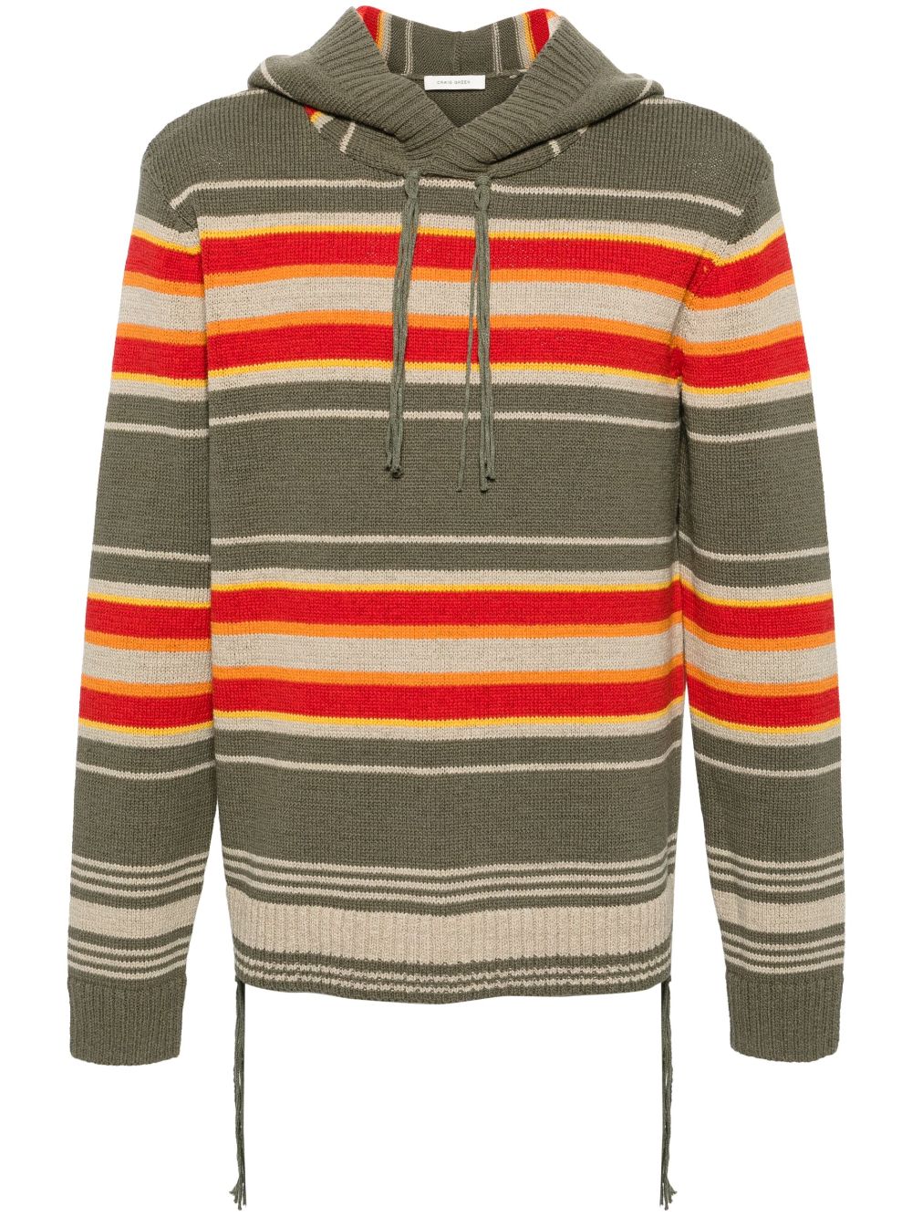 Craig Green hooded striped jumper von Craig Green