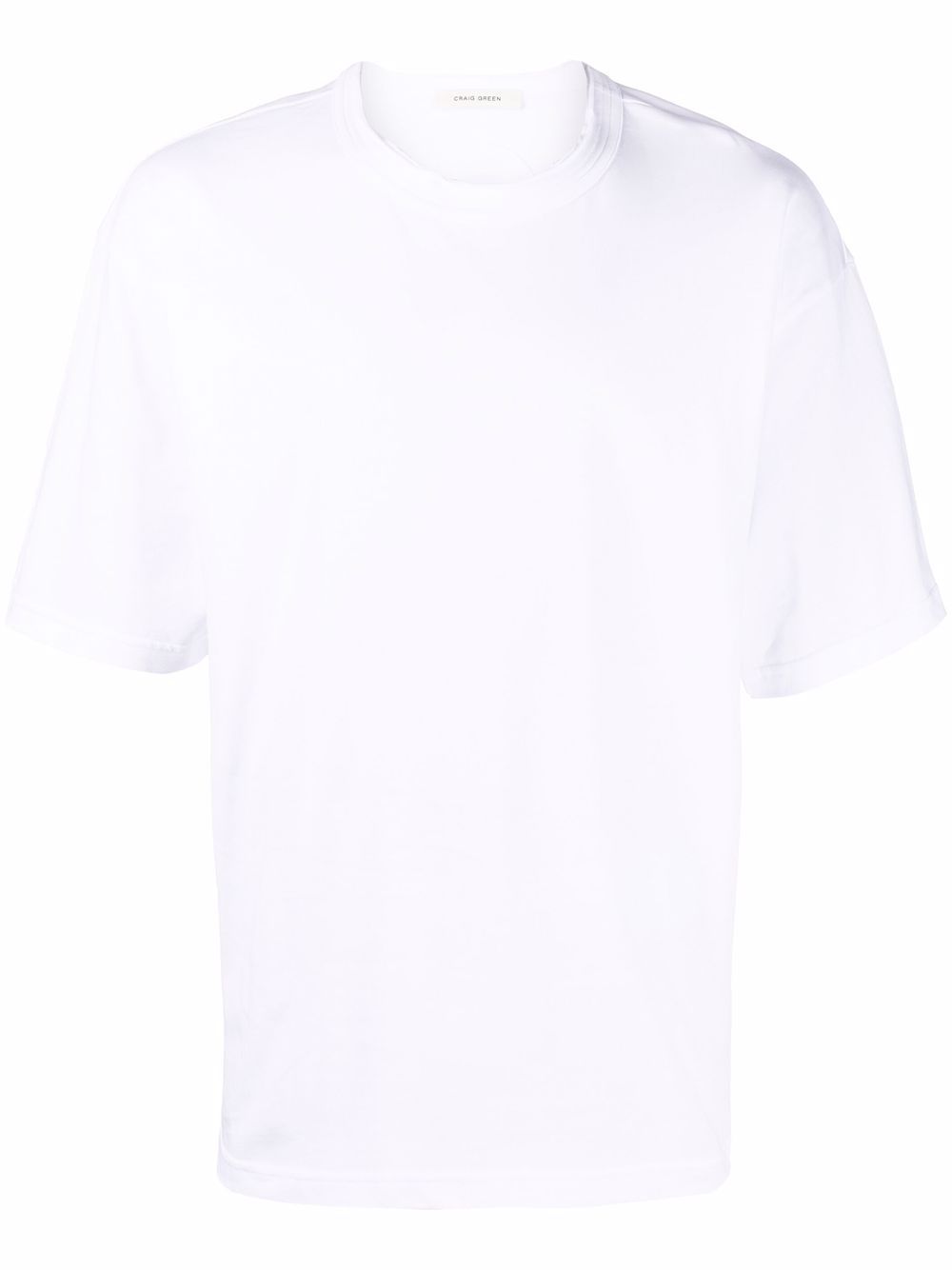 Craig Green logo-plaque round-neck T-shirt - White von Craig Green