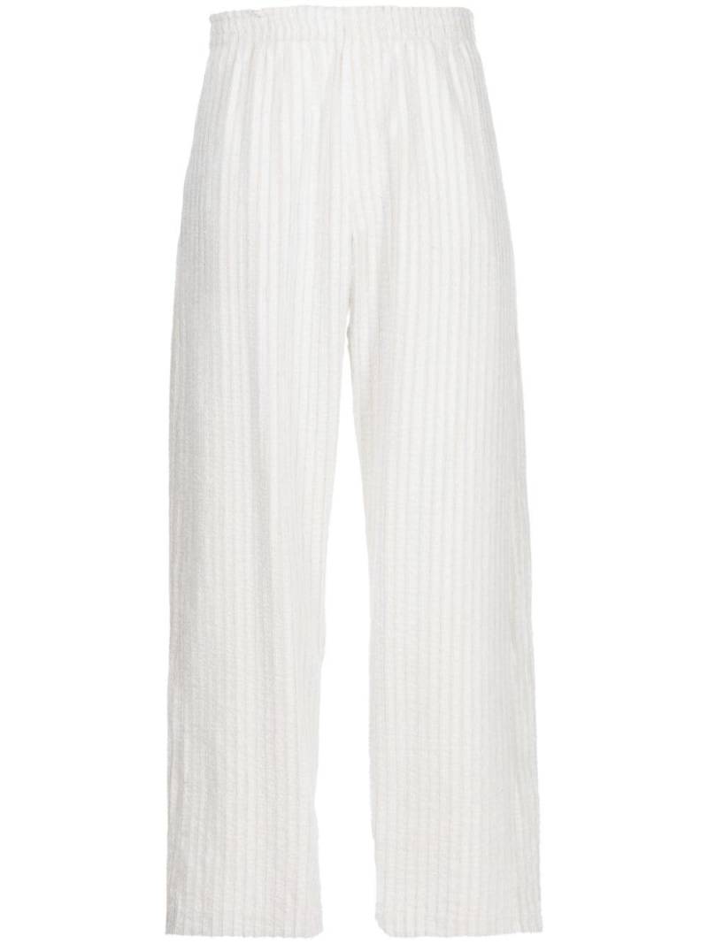 Craig Green stripe-pattern cotton track pants - White von Craig Green