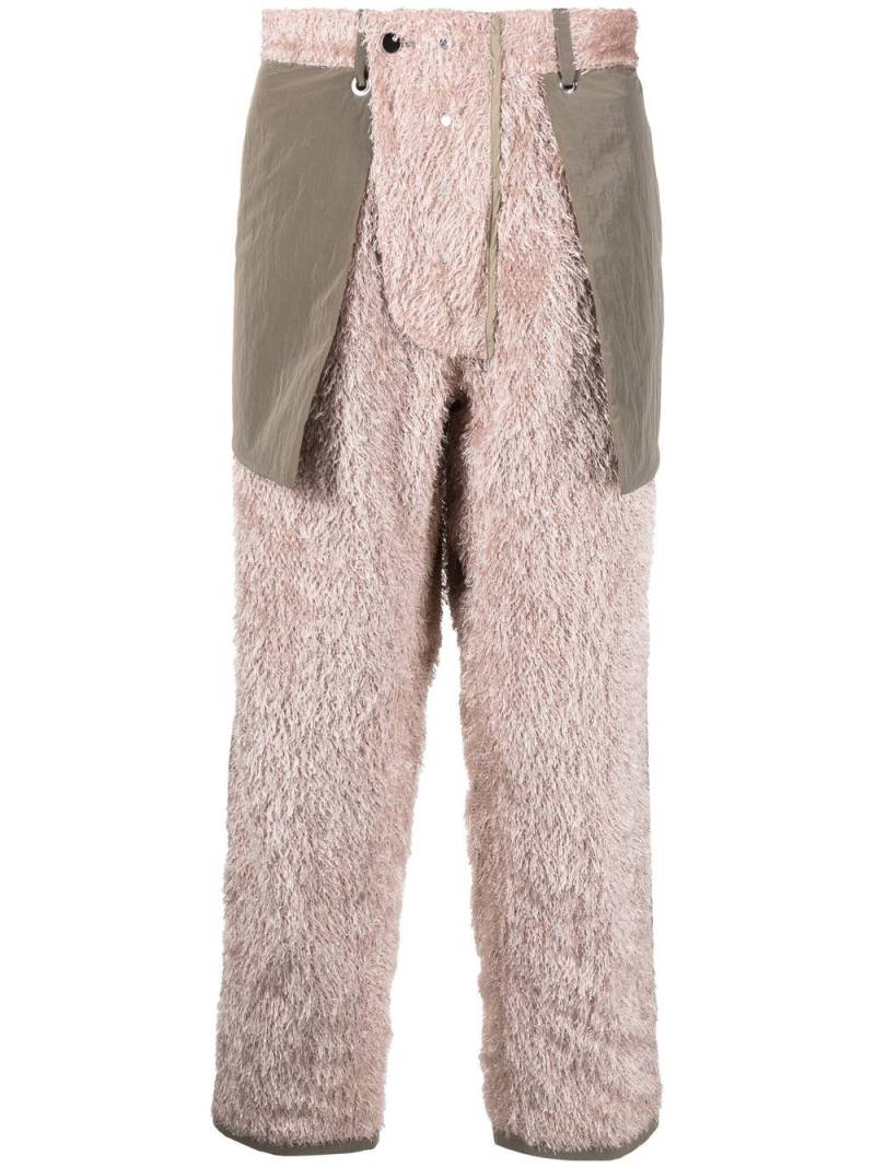 Craig Green textured-finish straight-leg trousers - Pink von Craig Green