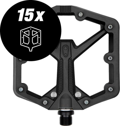 Crankbrothers Pedal Stamp 1 - large black Gen 2 15er Box von Crankbrothers