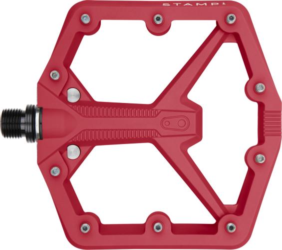 Crankbrothers Pedal Stamp 1 large - red Gen 2 von Crankbrothers