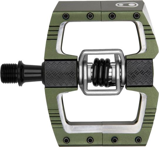 Crankbrothers Pedal Stamp 7 large - dunkel grün (Grösse: 46) von Crankbrothers