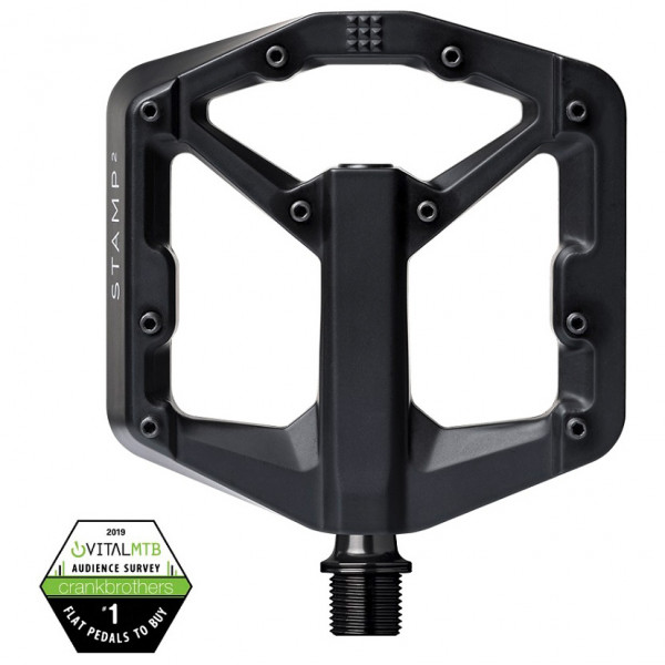 Crankbrothers - Stamp 2 - Plattformpedale Gr Large grau von Crankbrothers