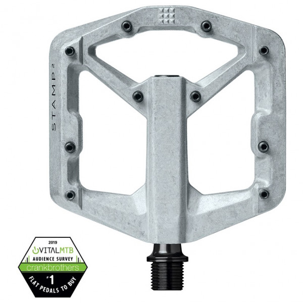 Crankbrothers - Stamp 2 - Plattformpedale Gr Large grau von Crankbrothers