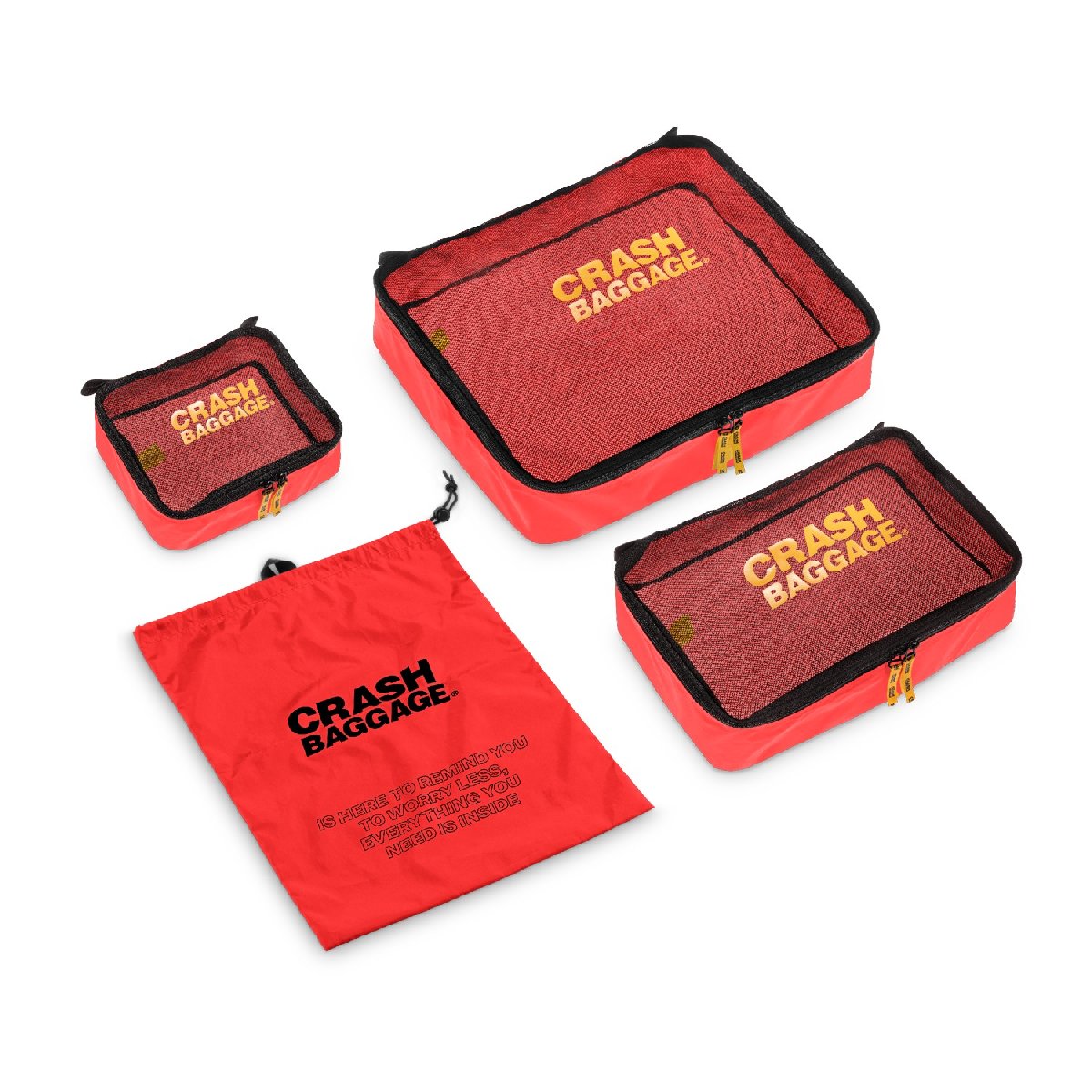 EASY LIFE KIT - Packing Cubes, Red von Crash Baggage