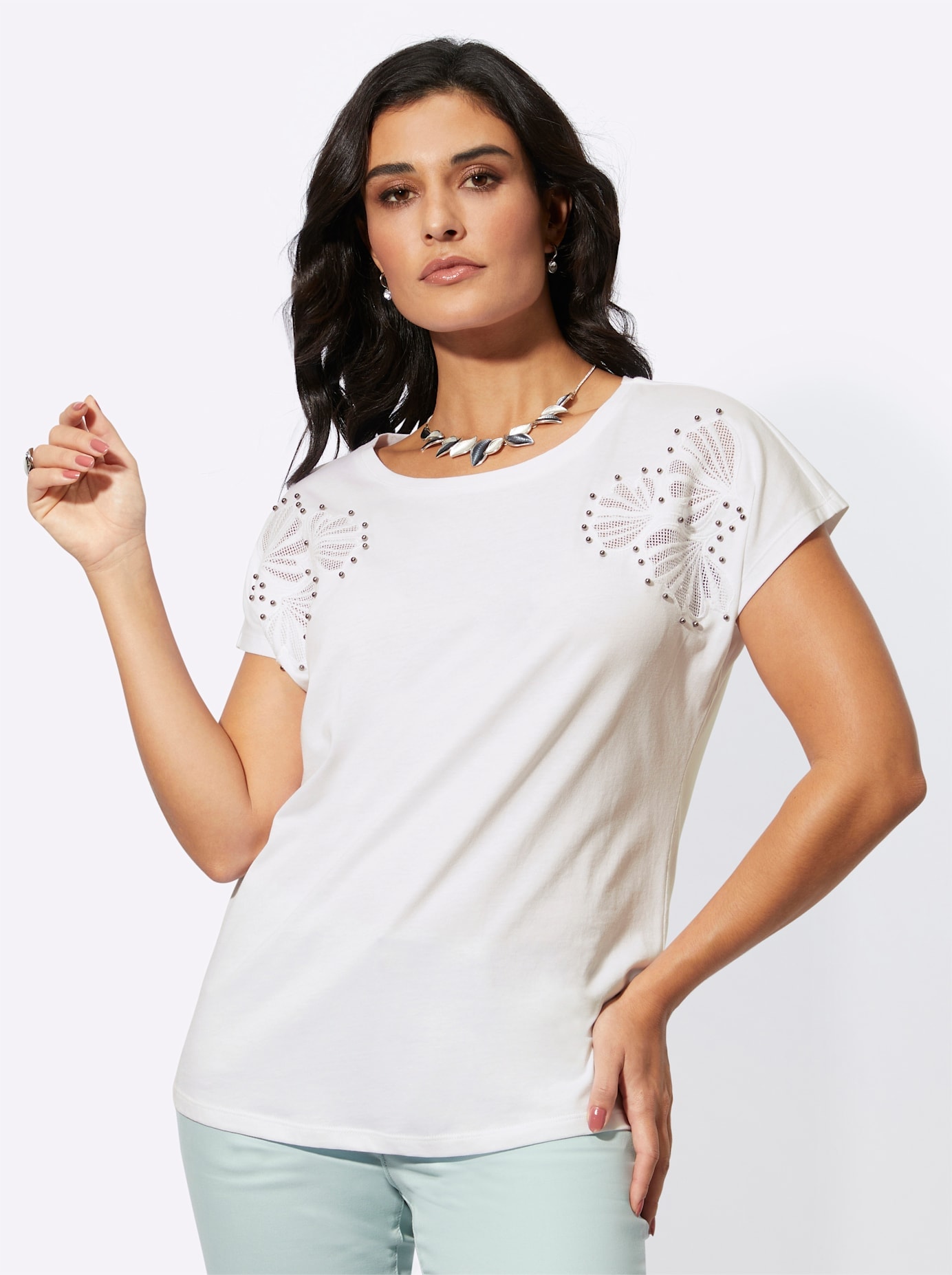 creation L Kurzarmshirt »Lyocell-Mix-Shirt« creation L Kurzarmshirt »Lyocell-Mix-Shirt« von Creation L