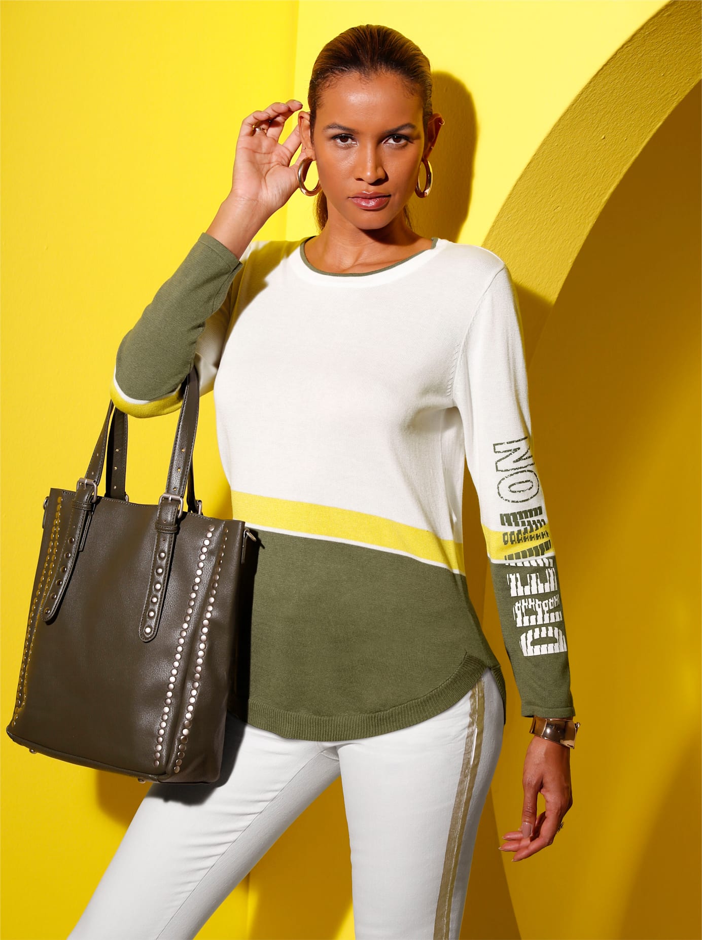 creation L Rundhalspullover »Longpullover« creation L Rundhalspullover »Longpullover« von Creation L