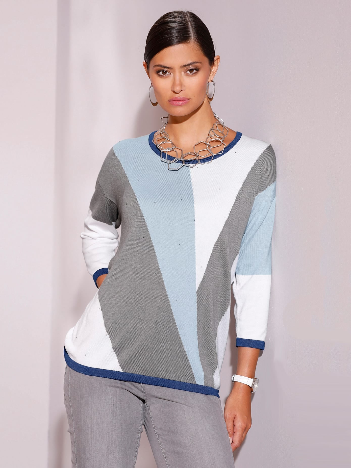 creation L Rundhalspullover »Modal-Baumwoll-Pullover« creation L Rundhalspullover »Modal-Baumwoll-Pullover« von Creation L