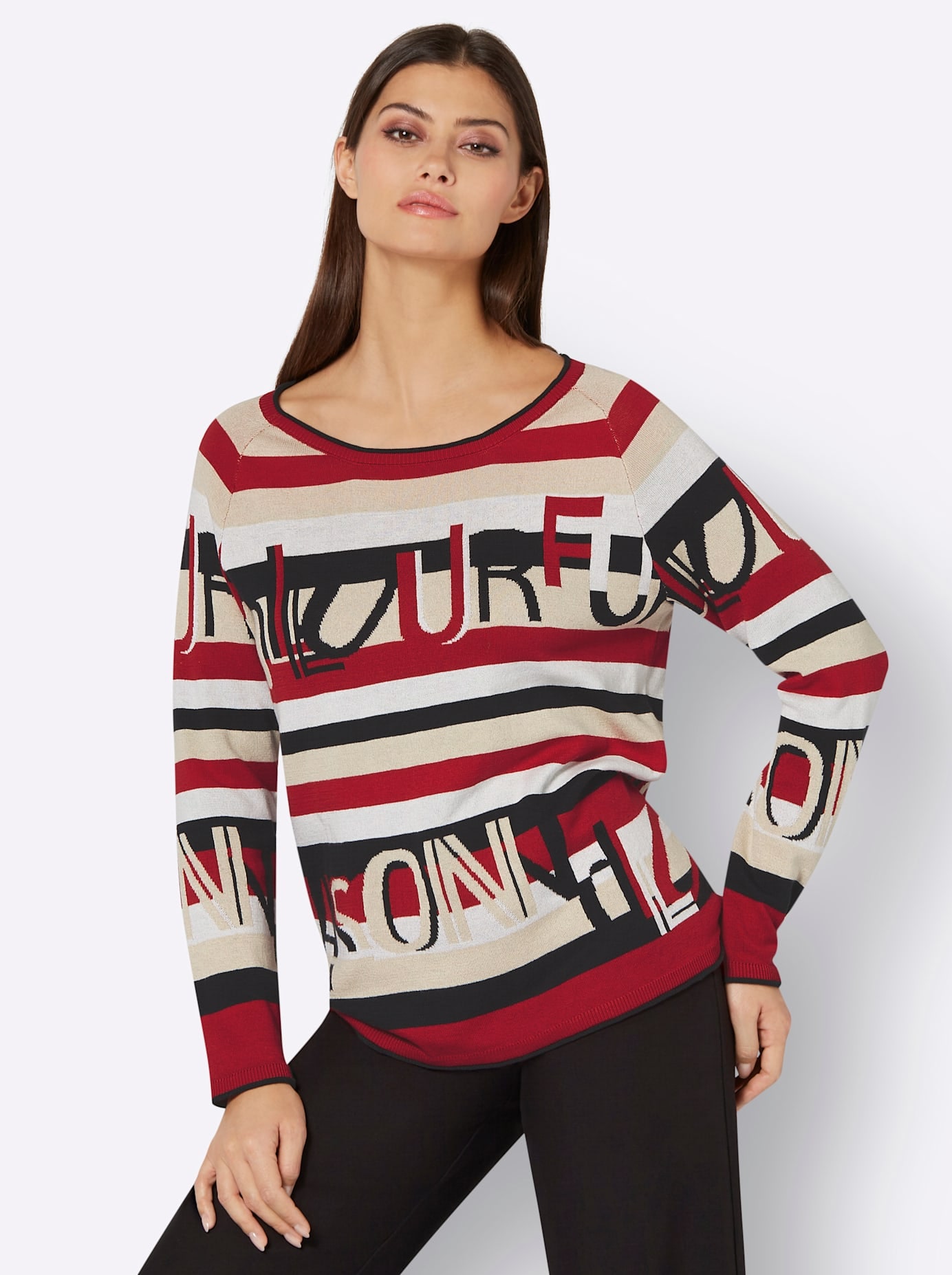 creation L Strickpullover »Druck-Pullover« creation L Strickpullover »Druck-Pullover« von Creation L
