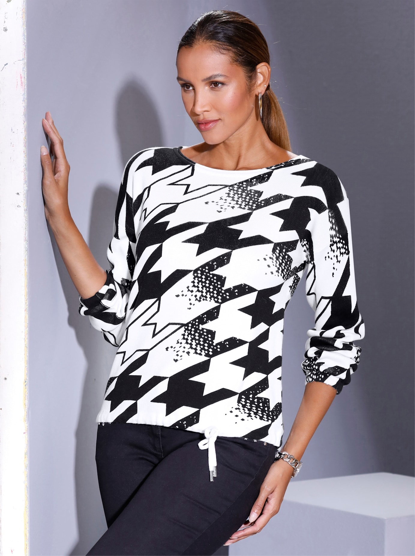 creation L Strickpullover »Druck-Pullover« creation L Strickpullover »Druck-Pullover« von Creation L
