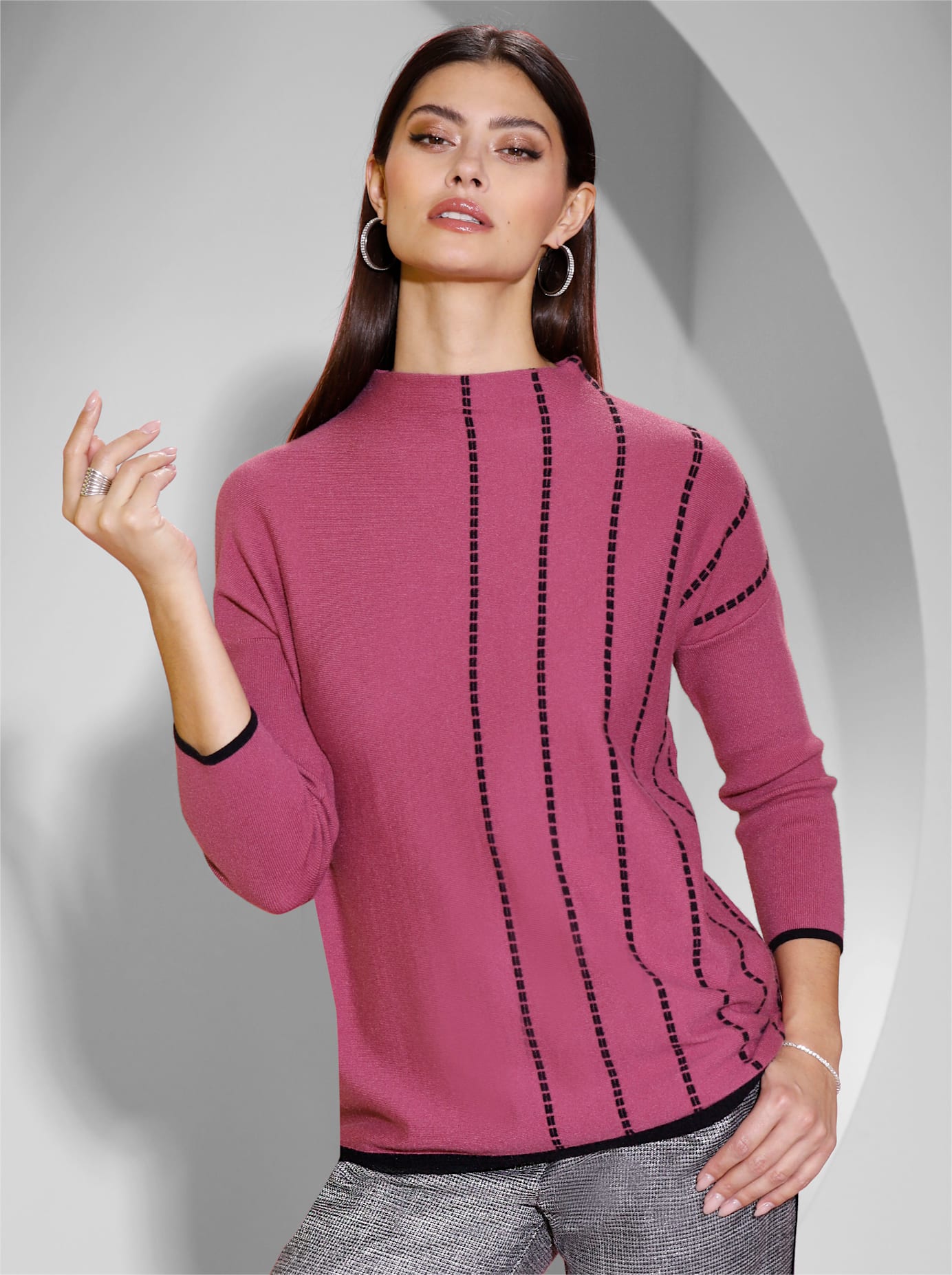 creation L Strickpullover »Stehkragen-Pullover« creation L Strickpullover »Stehkragen-Pullover« von Creation L