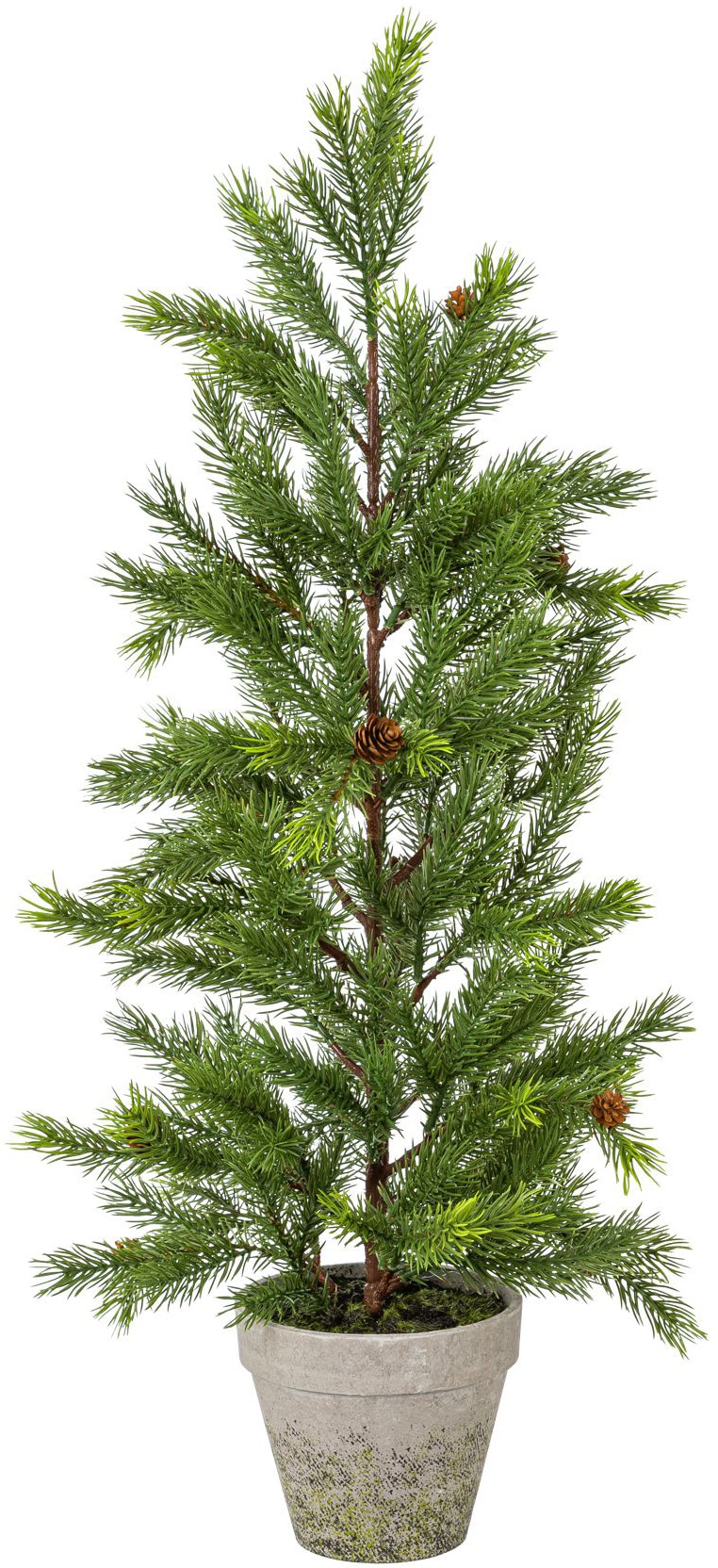 Creativ green Künstlicher Weihnachtsbaum »Weihnachtsdeko, künstlicher Christbaum, Tannenbaum«, mit Zapfen und im Topf von Creativ green