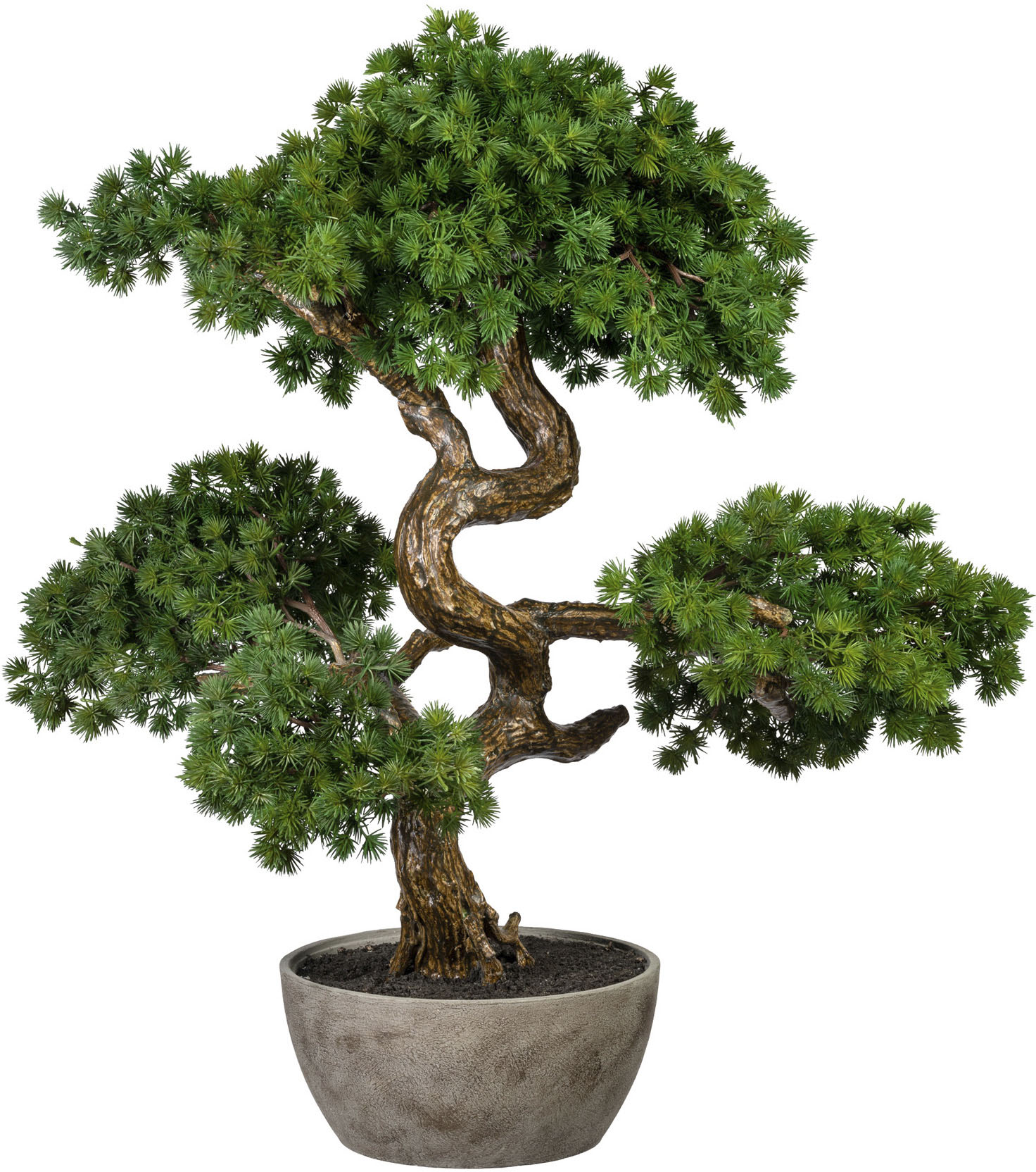 Creativ green Kunstbonsai »Bonsai Lärche«, in Schale aus Naturmaterial von Creativ green