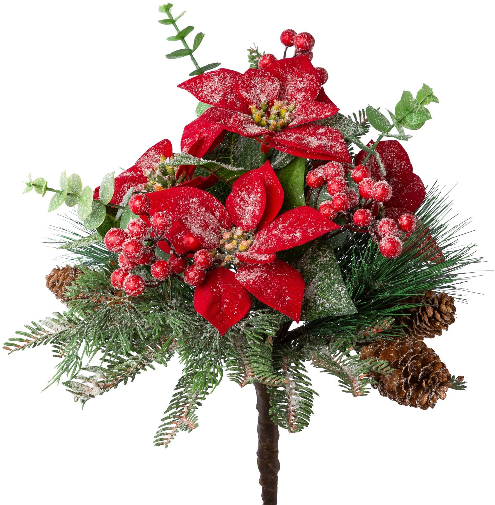 Creativ green Winterliche Kunstpflanze »Weihnachtsdeko rot«, Mixbund, mit Zapfen und Beeren von Creativ green