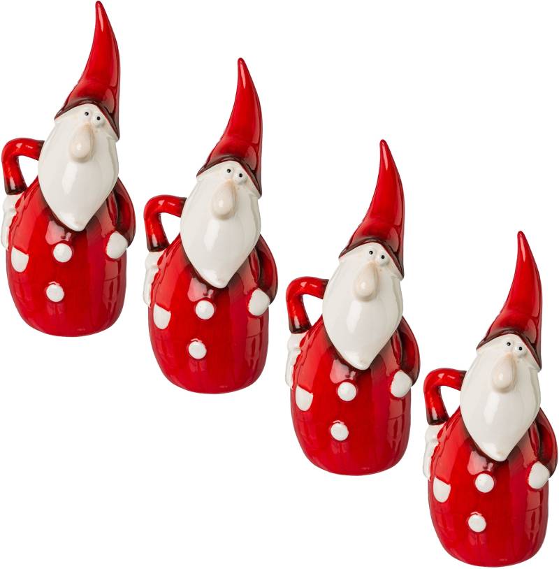 Creativ home Weihnachtsmann »Weihnachtsdeko rot«, aus Keramik, Höhe ca. 18 cm von Creativ home