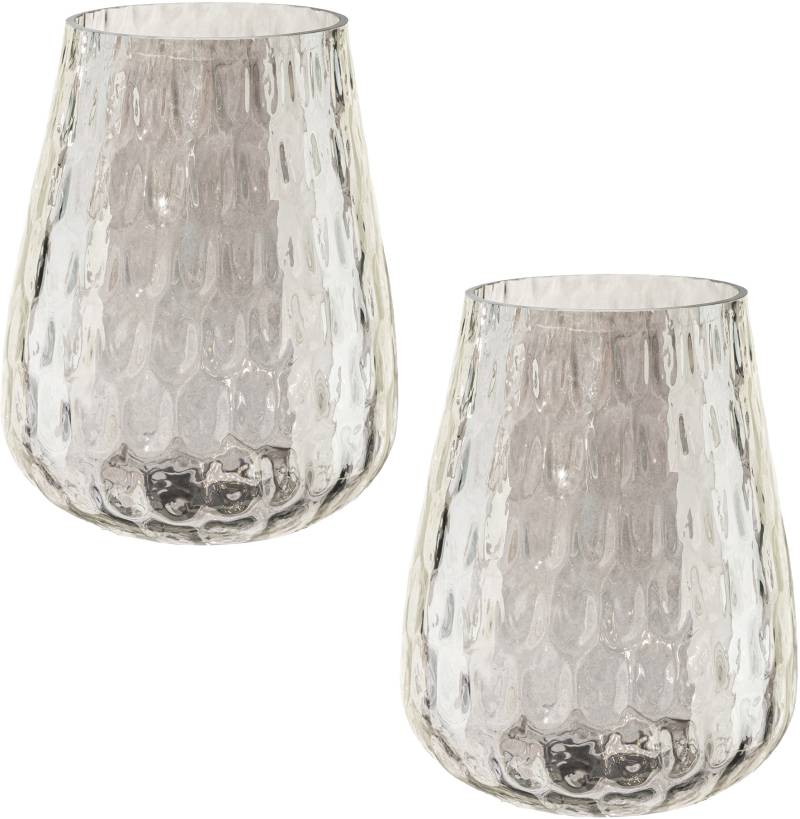 Creativ home Windlicht »Weihnachtsdeko«, (Set, 2 St.), aus Glas von Creativ home